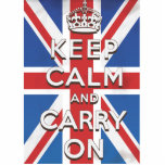 Keep Calm and Carry On British Flag Photo Cutout