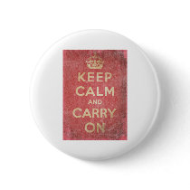 Keep Calm And Carry On Button