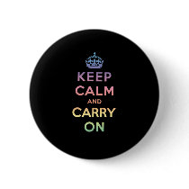 Keep Calm And Carry On Pinback Button