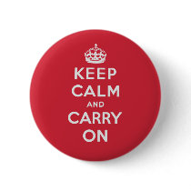 Keep Calm And Carry On Pinback Button