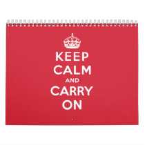 Keep Calm And Carry On calendars