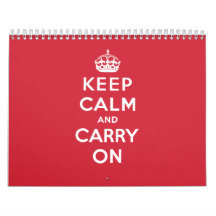 Keep Calm And Carry On Calendars
