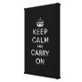 Keep Calm and Carry On Stretched Canvas Print