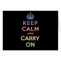 Keep Calm And Carry On Cards