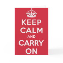 Keep Calm And Carry On Cards