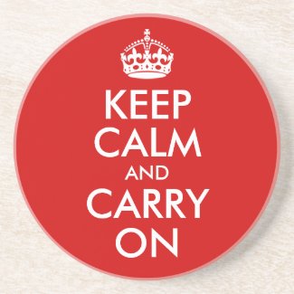 Keep Calm and Carry On Coaster coaster