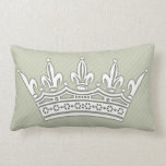Keep Calm and Carry On Crown Pillow