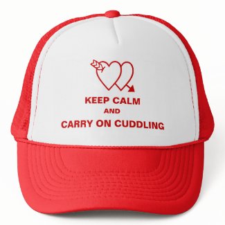 Keep Calm and Carry On Cuddling Valentines Hat