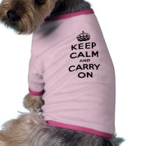 Keep Calm And Carry On pet clothing