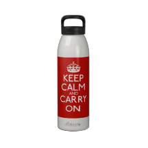 Keep Calm And Carry On Drinking Bottles