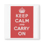 Keep Calm and Carry On Fridge Magnet