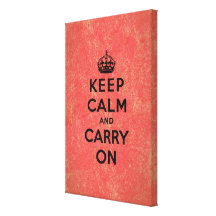 Keep Calm and Carry On Gallery Wrap Canvas