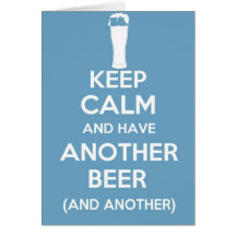 Keep calm and carry on greetings card