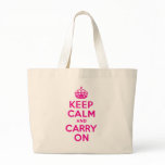 Keep Calm And Carry On Hot Pink. Best Price! Bag