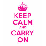 keep calm and carry on, hot pink, vintage, cute,