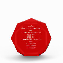 Keep Calm and Carry On html (in any color) Award