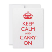 Keep Calm and Carry On Announcements