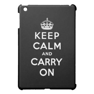 keep calm and carry on iPad mini cases