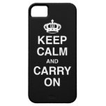 Keep Calm and Carry On iPhone 5 Case