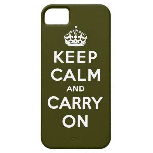 Keep Calm And Carry On iPhone 5 Case