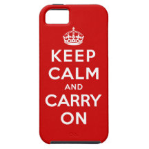 Keep Calm and Carry On iPhone 5 Covers