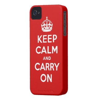 Keep Calm and Carry On iPhone Case