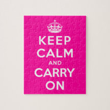 Keep Calm and Carry On Jigsaw Puzzle