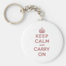 Keep Calm And Carry On Key Chain
