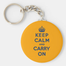 Keep Calm And Carry On Key Chains