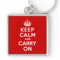 Keep Calm and Carry On Keychain