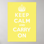 Keep Calm and Carry On_LEMON MERINGUE Poster
