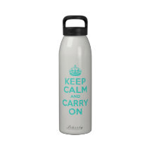 Keep Calm and Carry On Liberty Bottle Water Bottle