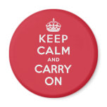 Keep Calm And Carry On magnets