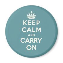 Keep Calm And Carry On Refrigerator Magnet