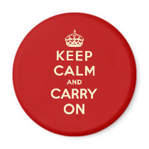 Keep Calm And Carry On Refrigerator Magnets