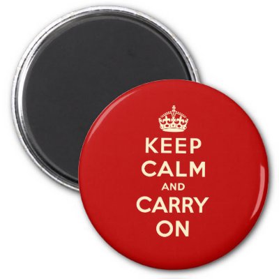 Keep Calm And Carry On Refrigerator Magnets