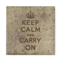 Keep Calm And carry On magnets