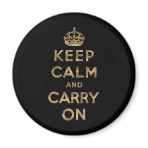 Keep Calm And Carry On Refrigerator Magnet