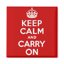 Keep Calm And Carry On Magnet