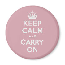 Keep Calm And Carry On Refrigerator Magnet