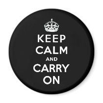 Keep Calm And Carry On Refrigerator Magnets
