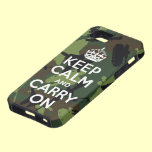 Keep Calm and Carry On Military Camo iPhone 5 Case casemate cases