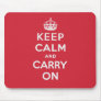 Keep Calm And Carry On Mousepad