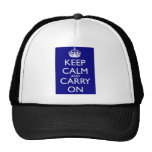 Keep Calm And Carry On: Navy Blue Hats