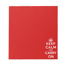 Keep Calm and Carry On Note Pad