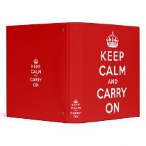 keep calm and carry on Original 3 Ring Binder
