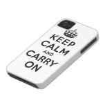 keep calm and carry on Original iPhone 4 Cases