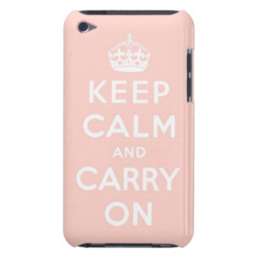 keep calm and carry on Original Barely There iPod Cover
