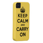 keep calm and carry on Original Case-Mate iPhone 4 Case