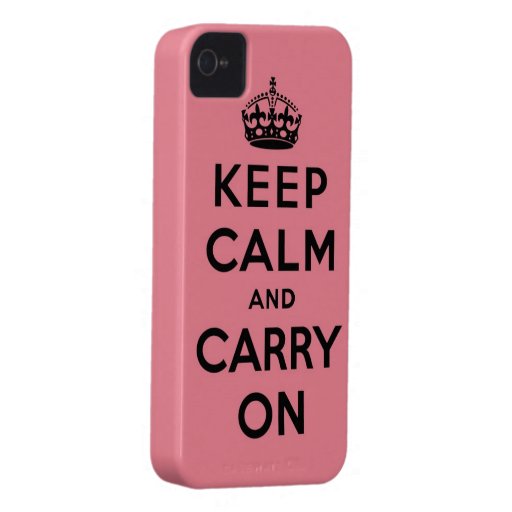 keep calm and carry on Original Case-Mate iPhone 4 Case